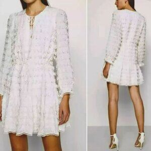 NWT Farm Rio Fringe Detail Mini Dress